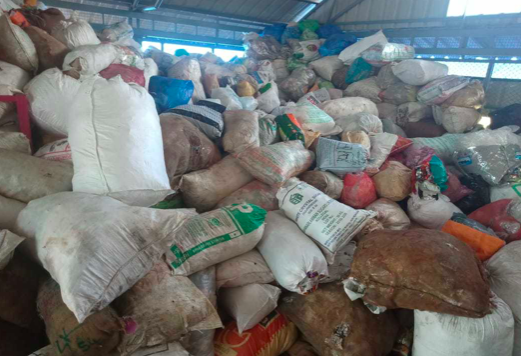 Waste piled up in MRF